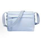 PRADA Re-Nylon brand letter logo messenger bag, single-shoulder bag, crossbody handbag, men\'s blue style